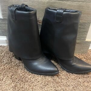 Madden Girl Black Heeled Boots